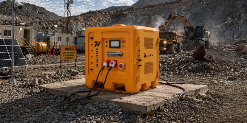 RoyPow PC15KT-LA-208 en la minería colombiana: energía móvil industrial para cargas auxiliares que no pueden detenerse