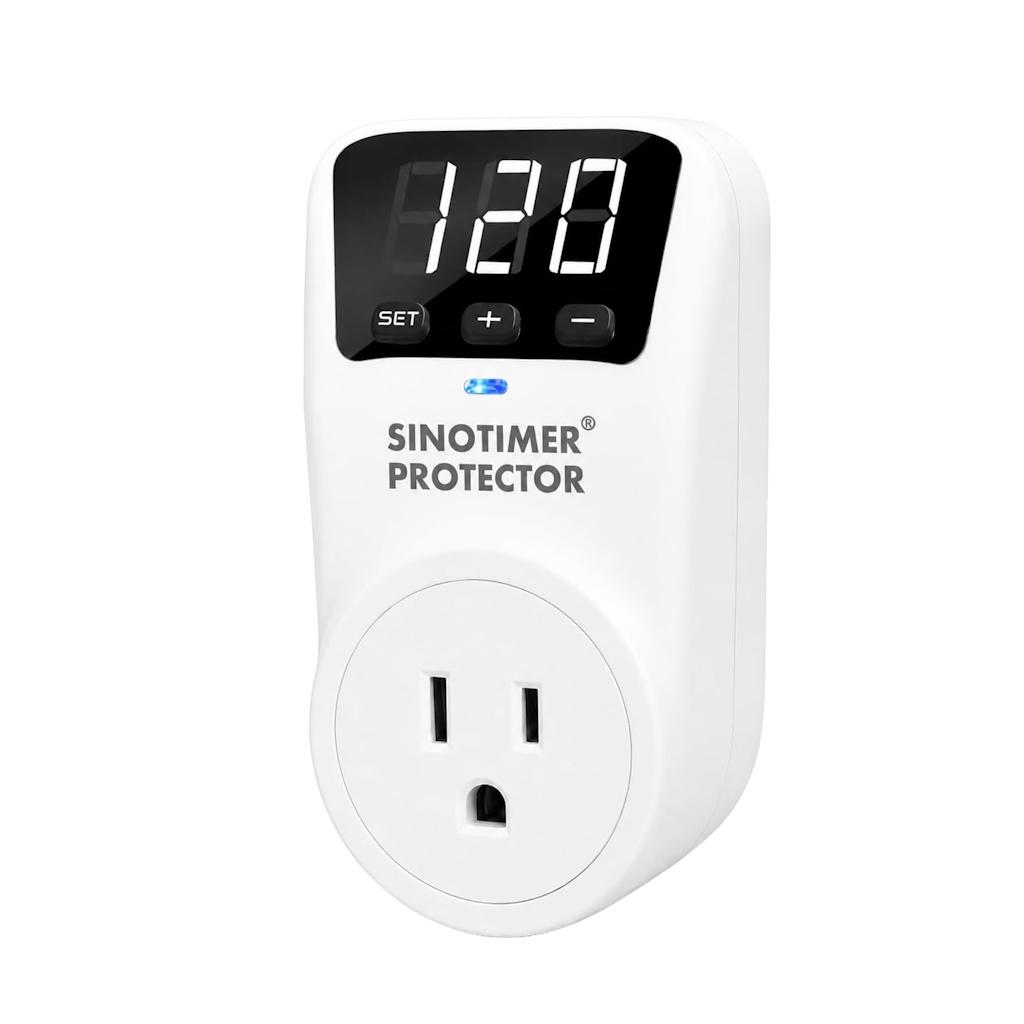 Protector De Voltaje Sinotimer 120V 15A Digital Para Electrodomésticos _1