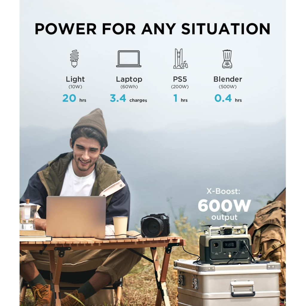 Kit Solar Portátil EcoFlow RIVER 2 300 W + Panel Solar Bifacial 110 W _12