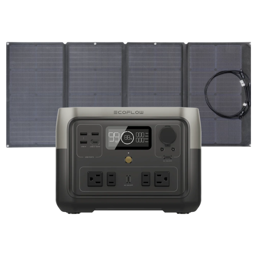 Kit Solar Portátil EcoFlow RIVER 2 MAX 500 W + Panel Solar 160 W_2