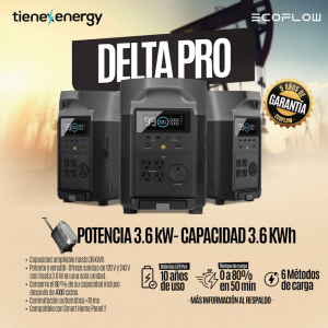 Kit Solar Portátil EcoFlow DELTA PRO 3600 W+ Panel Solar Bifacial 400 W _20