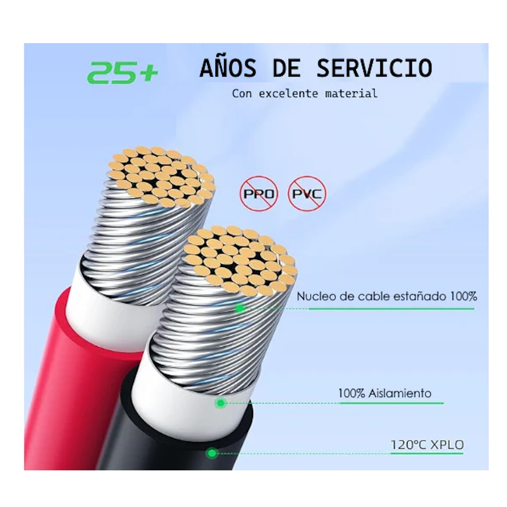 Cable de Conexión Para Panel Solar XT60 EcoFlow 2.5 mts_9