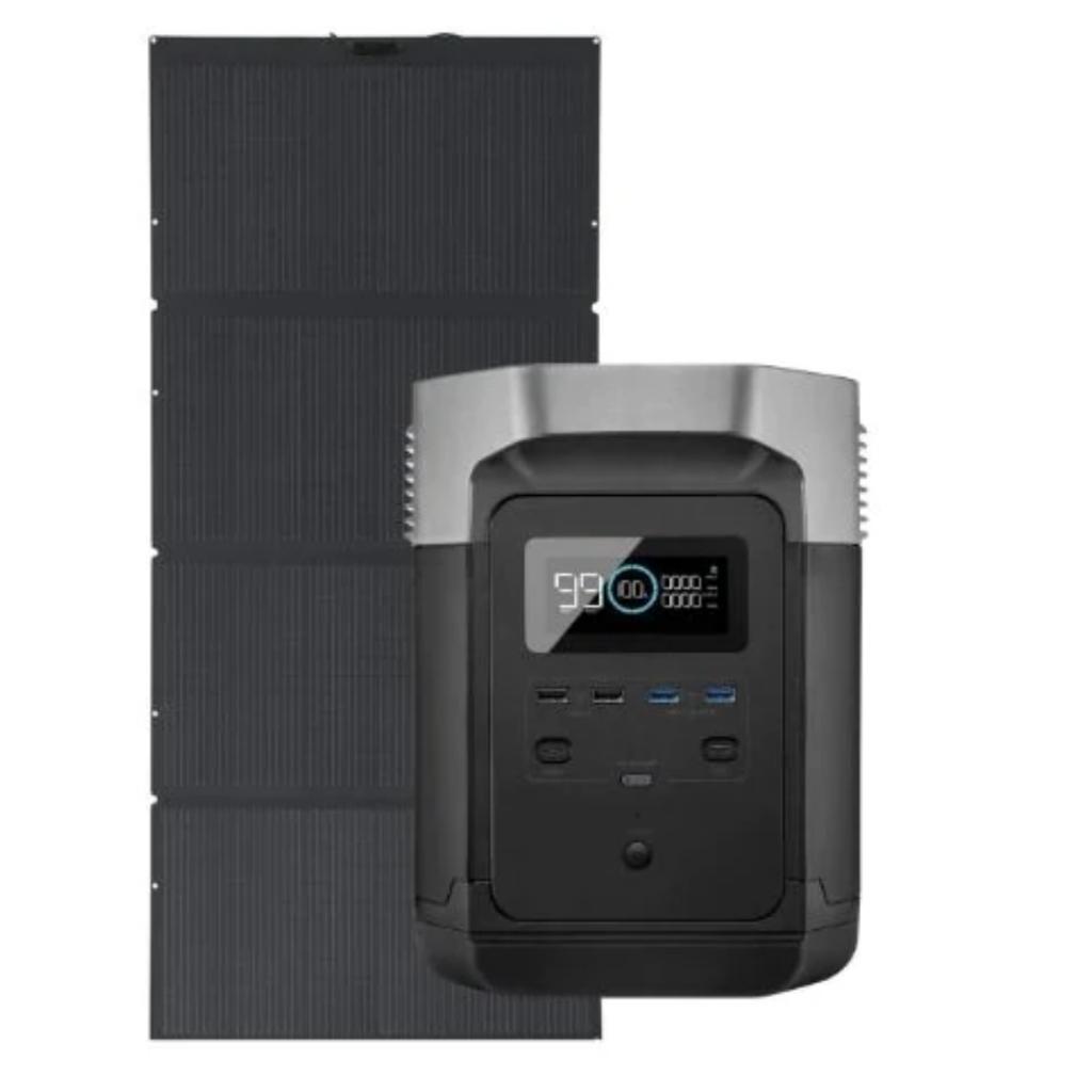 Kit Solar Portátil EcoFlow DELTA 2 1.8 kW + Panel Solar 400 W - Tienex Energy