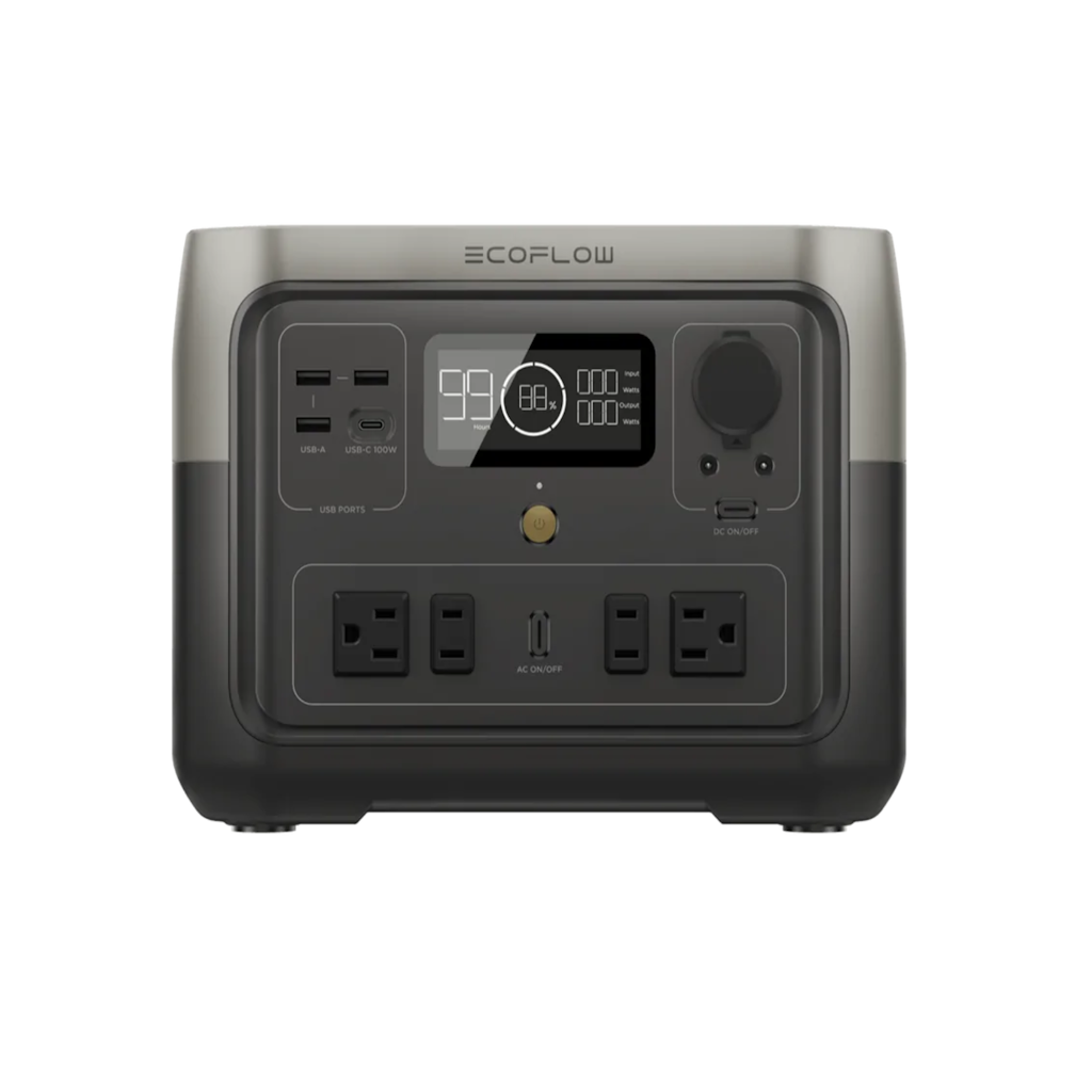  Estación de Energía Portátil EcoFlow RIVER 2 MAX 500W Potencia - 512Wh Capacidad - Tienex Energy