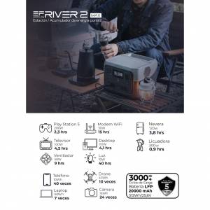 Kit Solar Portátil EcoFlow RIVER 2 MAX 500 W + Panel Solar 160 W_8