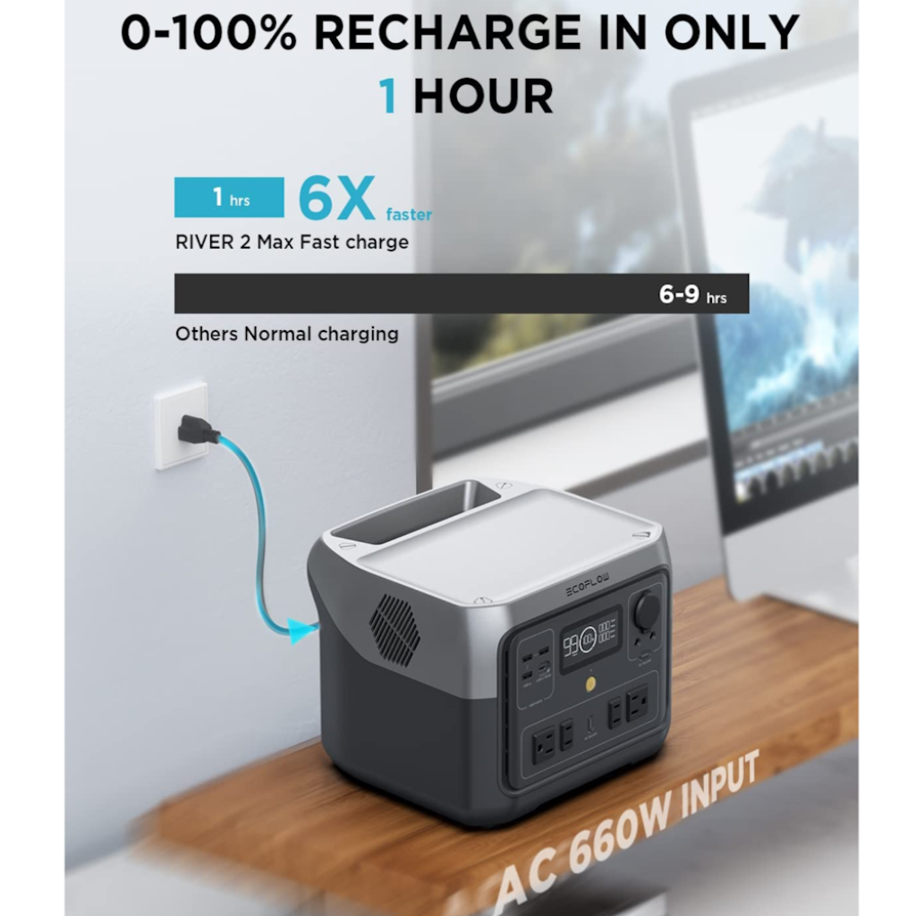 Kit Solar Portátil EcoFlow RIVER 2 Max 500 W + Panel Flexible 100 W_10