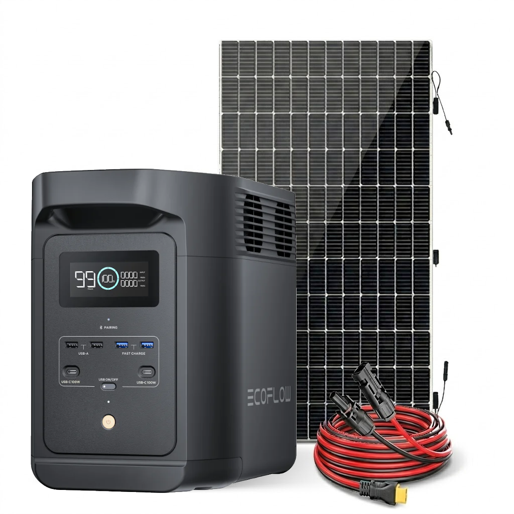 Kit Solar Portátil EcoFlow DELTA E980 500W + 1 Panel Solar Flexible de 560 W_1