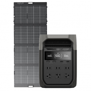Kit Solar Portátil EcoFlow DELTA 3 1.8 kW + Panel Solar Bifacial 400 W_1