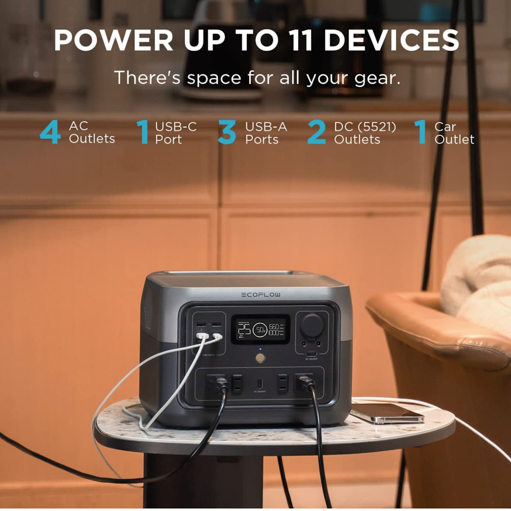 Kit Solar Portátil EcoFlow RIVER 2 MAX 500 W + Panel Solar 160 W_7