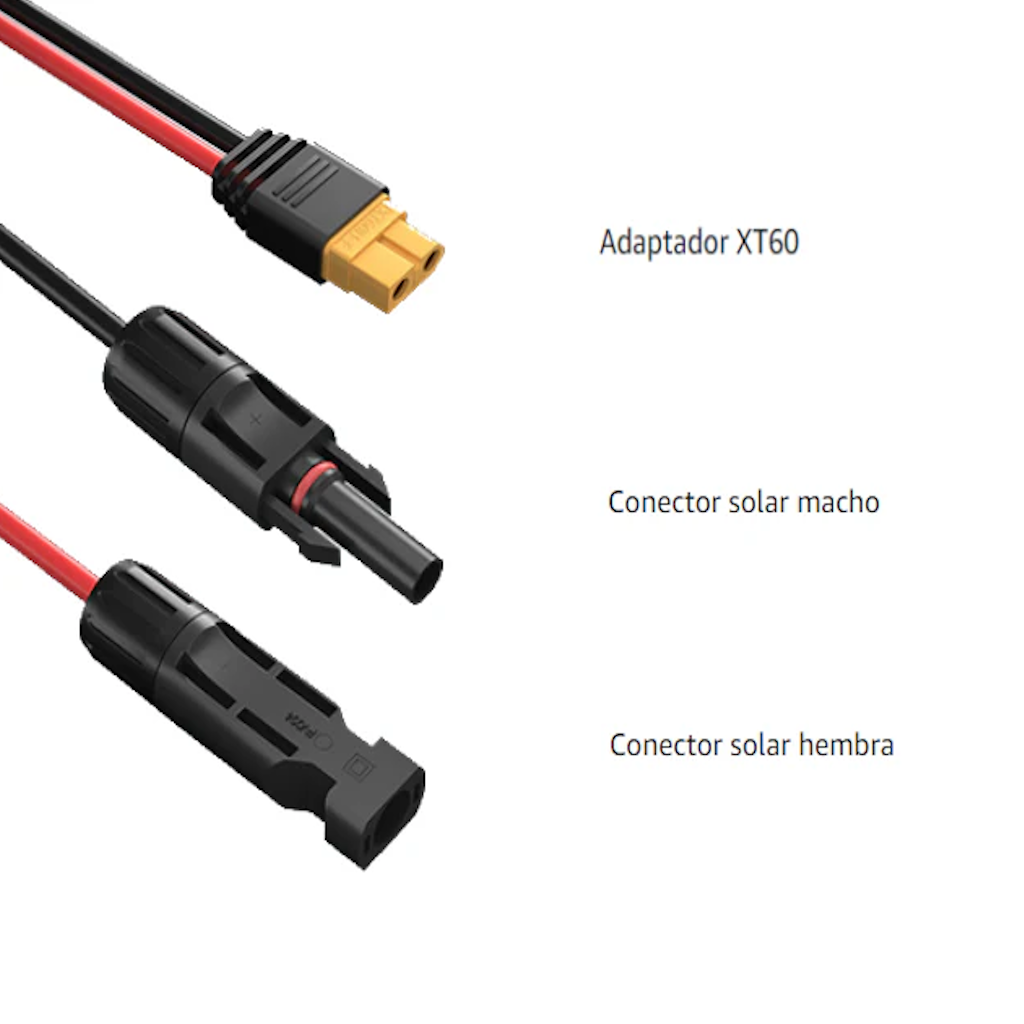 Cable de Conexión Para Panel Solar XT60 EcoFlow 1 mts_6