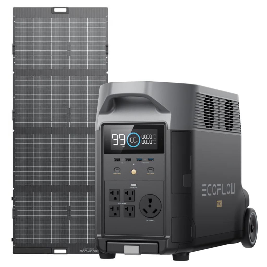 Kit Solar Portátil EcoFlow DELTA PRO 3600 W+ Panel Solar Bifacial 400 W  - Tienex Energy