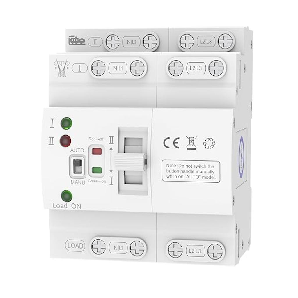 Switch de Transferencia Automático 110V ATS 4P 63A Automático/Manual_1