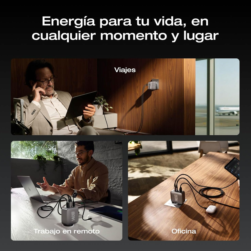 Cargador GaN EcoFlow Rapid Pro de 140 W 4 Puertos_8